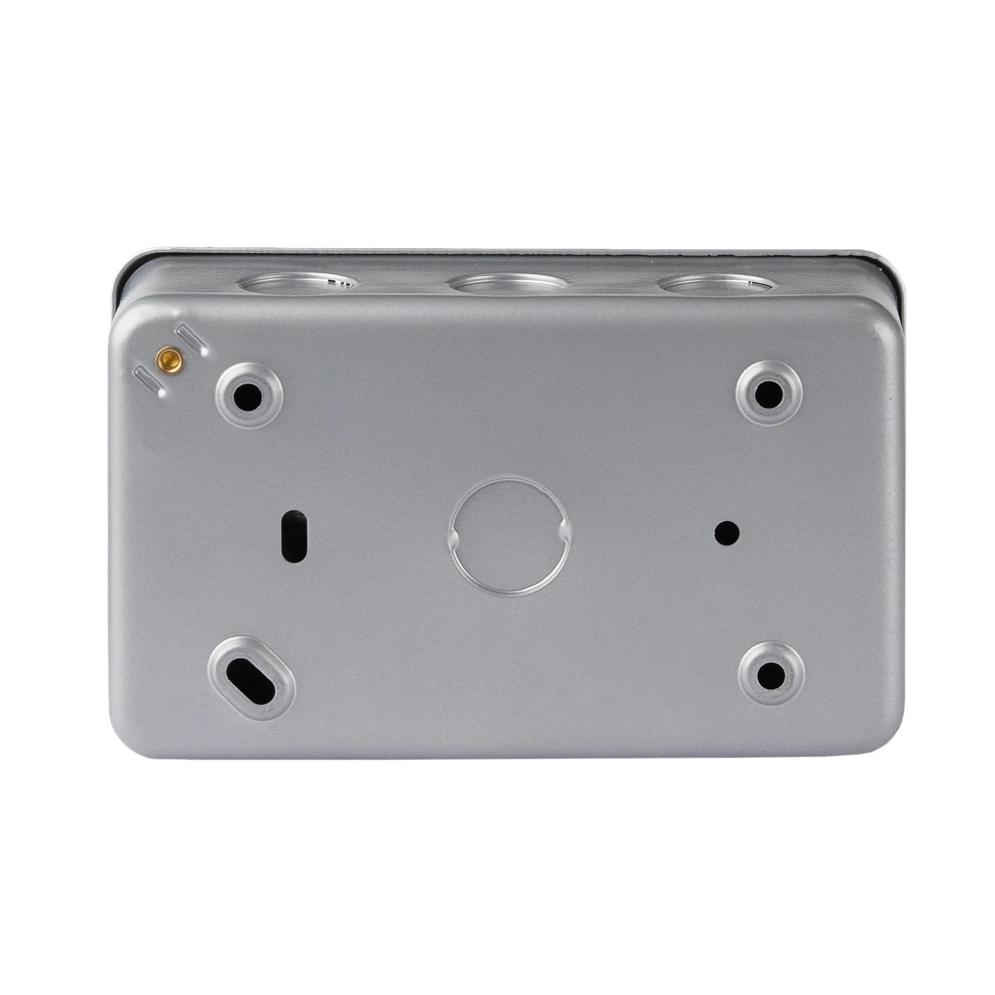 13A Grey 2 Gang Metal-clad Switched USB Socket With White Inserts 5 13A Grey 2 Gang Metal-clad Switched USB Socket With White Inserts - Image 3