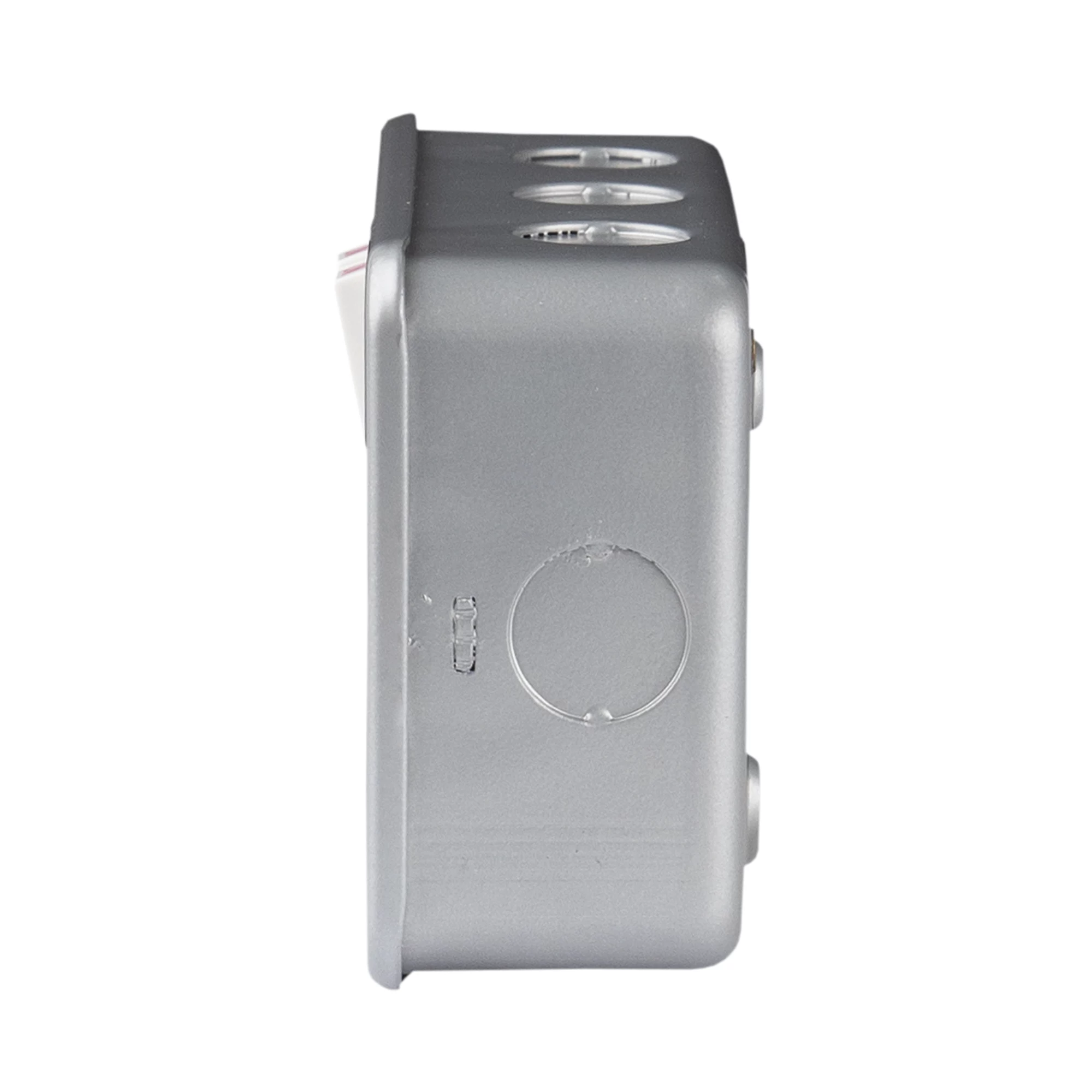 13A Grey 2 Gang Metal-clad Switched USB Socket With White Inserts 6 13A Grey 2 Gang Metal-clad Switched USB Socket With White Inserts - Image 4