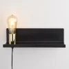 Ando Matt Black Plug-in Wall Light 2 Ando Matt Black Plug-in Wall Light -Professional Electrical Lighting Store ando matt black plug in wall light5014838957554 01c bq
