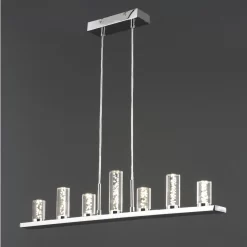 Barton Flush Chrome Effect Ceiling Light