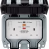 BG 13A 2 Gang Outdoor Weatherproof Switched RCD Socket 2 BG 13A 2 Gang Outdoor Weatherproof Switched RCD Socket -Professional Electrical Lighting Store bg 13a 2 gang outdoor weatherproof switched rcd socket5050765022217 02c bq