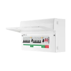BG 63A 10-way High Integrity Dual RCD Fully Populated Domestic Consumer Unit