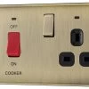 BG Antique Brass Cooker Switch & Socket With Neon & Black Inserts 2 BG Antique Brass Cooker Switch & Socket With Neon & Black Inserts -Professional Electrical Lighting Store bg antique brass cooker switch socket with neon black inserts5050765214094 01c