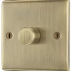 BG Antique Brass Profile Single 2 Way 400W Dimmer Switch 2 BG Antique Brass Profile Single 2 Way 400W Dimmer Switch -Professional Electrical Lighting Store bg antique brass profile single 2 way 400w dimmer switch5050765214117 01c