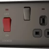 BG Black Nickel Cooker Switch & Socket With Neon & Black Inserts 1 BG Black Nickel Cooker Switch & Socket With Neon & Black Inserts -Professional Electrical Lighting Store bg black nickel cooker switch socket with neon black inserts5050765213127 01c