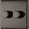 BG Black Nickel Raised Slim Profile Double 2 Way 400W Dimmer Switch 1 BG Black Nickel Raised Slim Profile Double 2 Way 400W Dimmer Switch -Professional Electrical Lighting Store bg black nickel raised slim profile double 2 way 400w dimmer switch5050765213158 01c