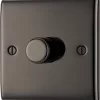 BG Black Nickel Raised Slim Profile Single 2 Way 400W Dimmer Switch 2 BG Black Nickel Raised Slim Profile Single 2 Way 400W Dimmer Switch -Professional Electrical Lighting Store bg black nickel raised slim profile single 2 way 400w dimmer switch5050765213141 01c