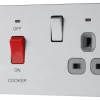 BG Brushed Steel Cooker Switch & Socket With Neon & Grey Inserts 2 BG Brushed Steel Cooker Switch & Socket With Neon & Grey Inserts -Professional Electrical Lighting Store bg brushed steel cooker switch socket with neon grey inserts5050765005906 01c bq