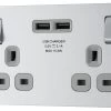 BG Brushed Steel Double 13A Switched Socket With USB X2 & Grey Inserts 2 BG Brushed Steel Double 13A Switched Socket With USB X2 & Grey Inserts -Professional Electrical Lighting Store bg brushed steel double 13a switched socket with usb x2 grey inserts5050765137065 01c