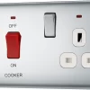 BG Chrome Cooker Switch & Socket With Neon & White Inserts 1 BG Chrome Cooker Switch & Socket With Neon & White Inserts -Professional Electrical Lighting Store bg chrome cooker switch socket with neon white inserts5050765020114 01c