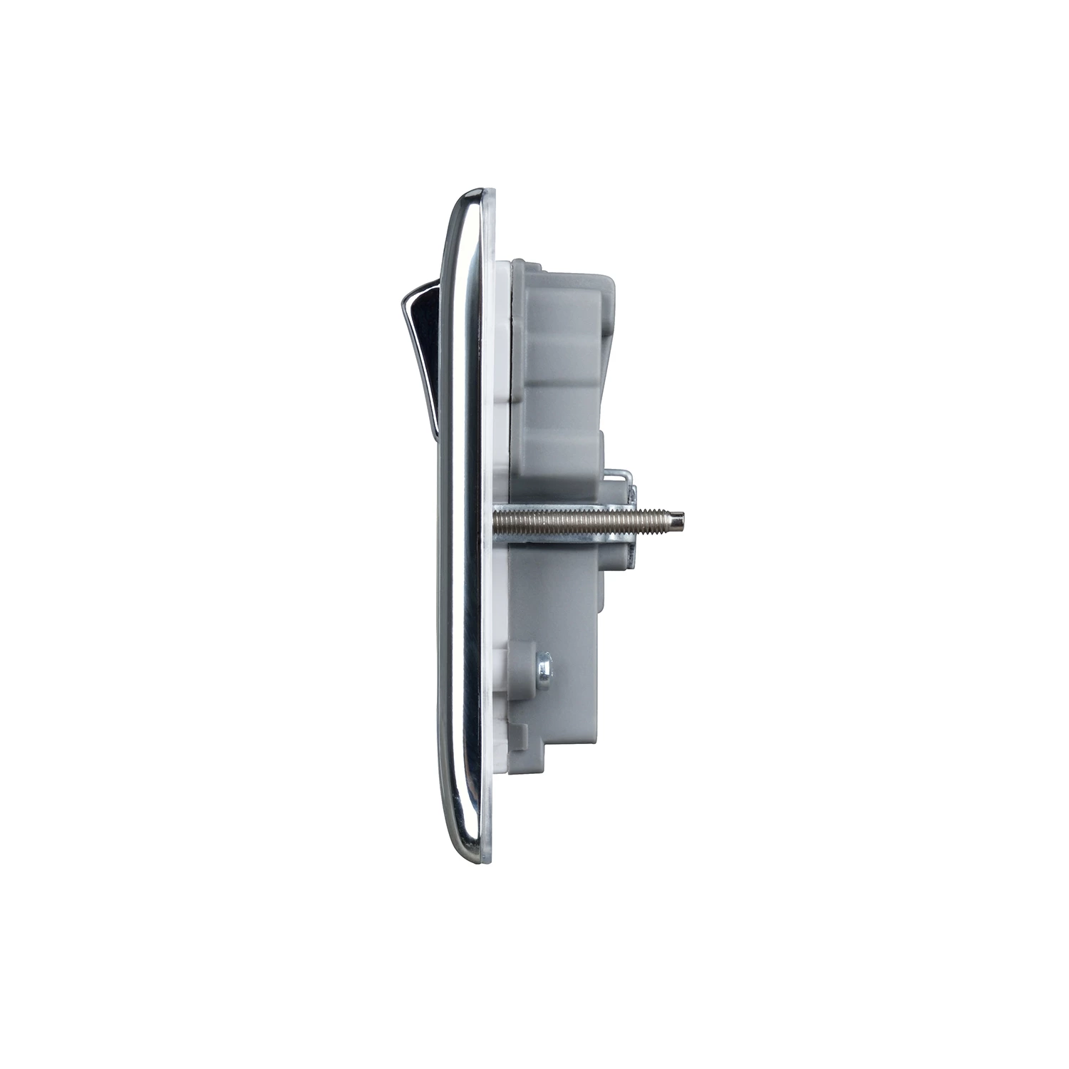 BG Chrome Double 13A Switched Socket With USB X2 4.2A & White Inserts 8 BG Chrome Double 13A Switched Socket With USB X2 4.2A & White Inserts - Image 6