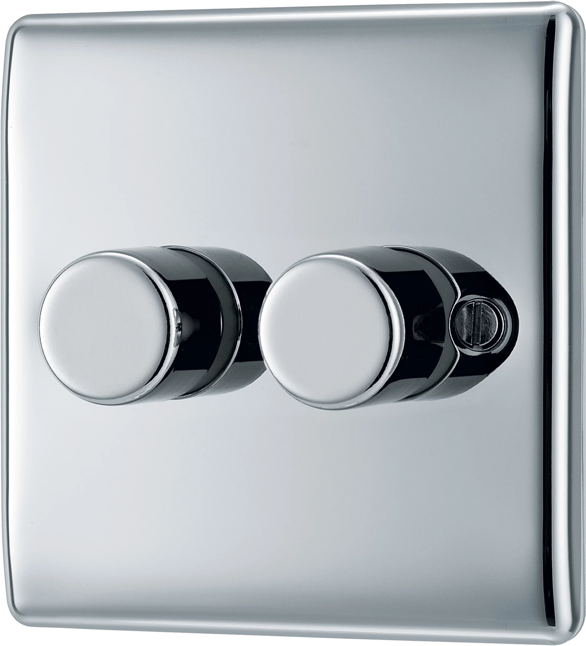 BG Chrome Raised Slim Profile Double 2 Way 400W Dimmer Switch 3 BG Chrome Raised Slim Profile Double 2 Way 400W Dimmer Switch