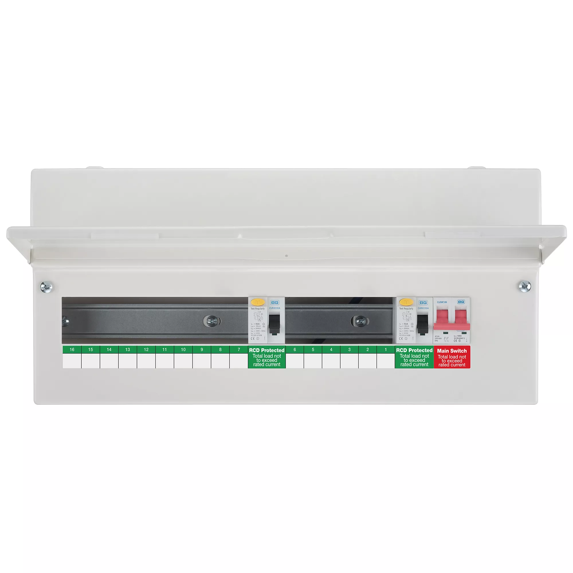 BG Dual RCD Unpopulated Domestic Consumer Unit 4 BG Dual RCD Unpopulated Domestic Consumer Unit - Image 2