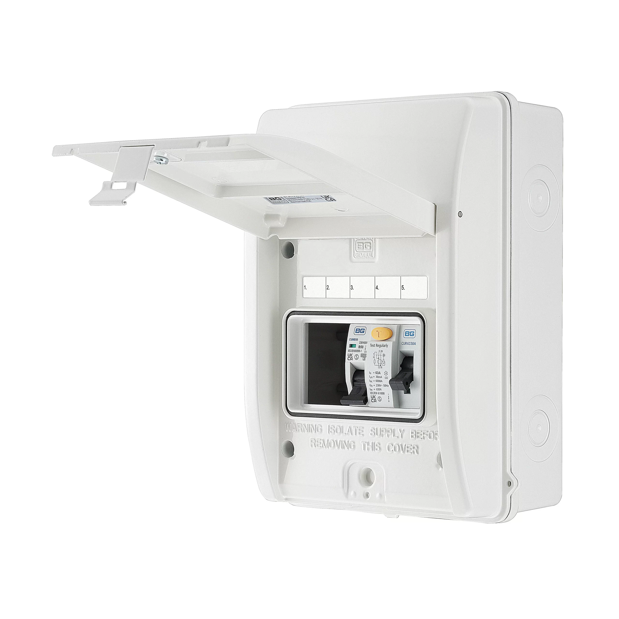 BG White 63A Consumer Unit 3 BG White 63A Consumer Unit