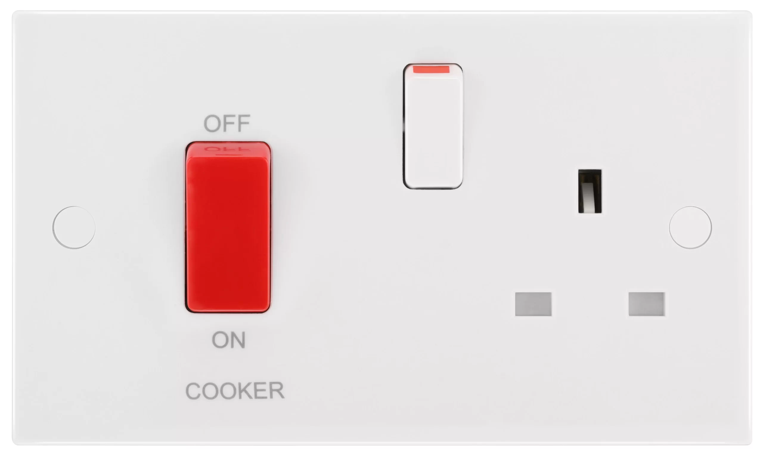 BG White Cooker Switch & Socket 3 BG White Cooker Switch & Socket