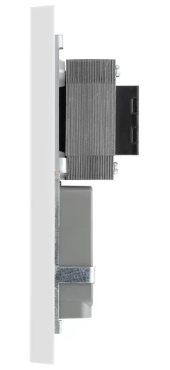 BG White Double Screwed Shaver Socket 11 BG White Double Screwed Shaver Socket -Professional Electrical Lighting Store bg white double screwed shaver socket5021166101009 05c