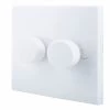 BG White Profile Double 2 Way 400W Dimmer Switch 1 BG White Profile Double 2 Way 400W Dimmer Switch -Professional Electrical Lighting Store bg white profile double 2 way 400w dimmer switch5021166982004 01c bq