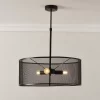 Black 3 Lamp Pendant Ceiling Light, (Dia)500mm 1 Black 3 Lamp Pendant Ceiling Light, (Dia)500mm -Professional Electrical Lighting Store black 3 lamp pendant ceiling light dia 500mm5014838921739 01i bq