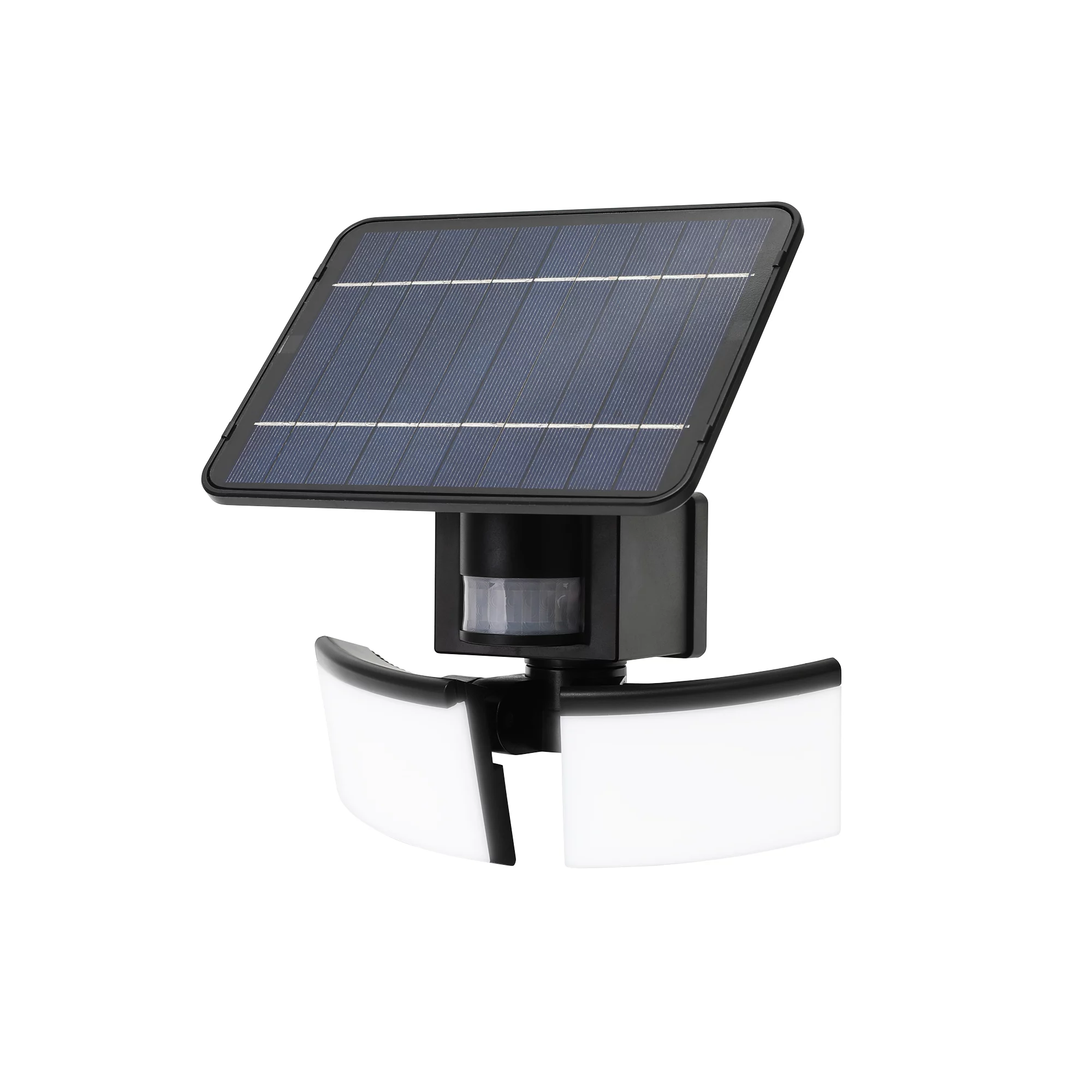 Black Solar-powered Cold White Integrated LED Floodlight 800lm 4 Black Solar-powered Cold White Integrated LED Floodlight 800lm - Image 2