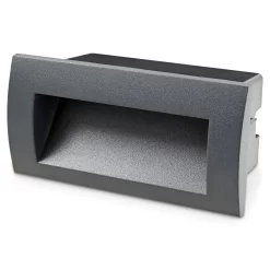 Blooma Sham Charcoal Mains-powered LED Outdoor Brick Wall Light 270lm