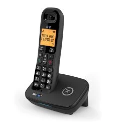 BT Everyday DECT Black Cordless Telephone With Nuisance Call Blocker
