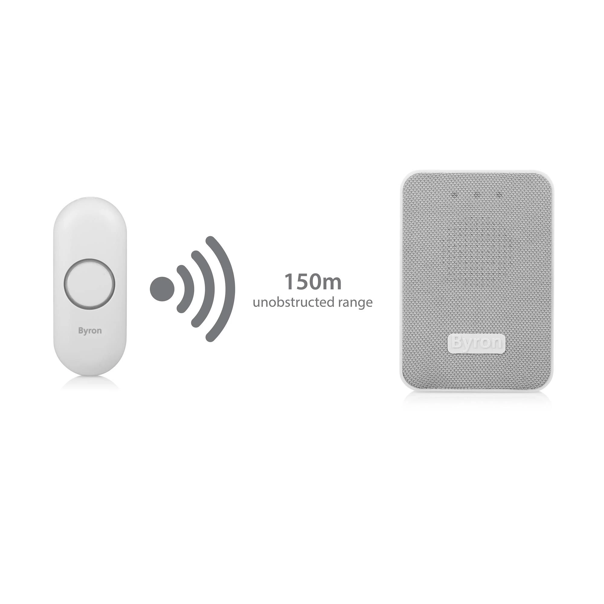 Byron Grey & White Wireless Door Chime Kit With Transformer Not Required DBY-22322BS-KF 6 Byron Grey & White Wireless Door Chime Kit With Transformer Not Required DBY-22322BS-KF - Image 4