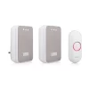 Byron White & Grey Wireless Battery & Mains-powered Door Chime Kit DBY-22324UK 1 Byron White & Grey Wireless Battery & Mains-powered Door Chime Kit DBY-22324UK -Professional Electrical Lighting Store byron white grey wireless battery mains powered door chime kit dby 22324uk8711658439945 03c bq