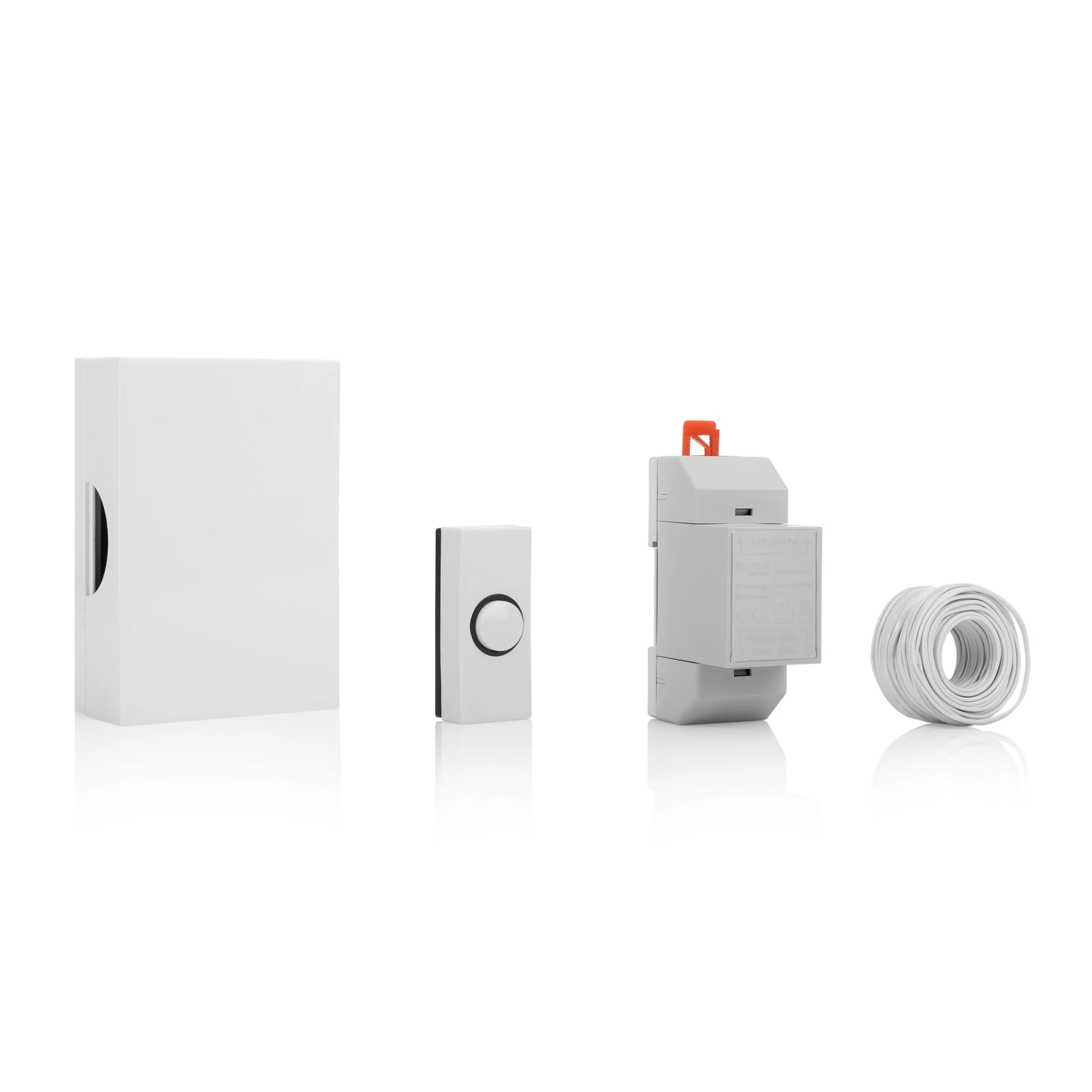 Byron White Wired Door Chime Kit With Transformer Included 10.015.46 3 Byron White Wired Door Chime Kit With Transformer Included 10.015.46