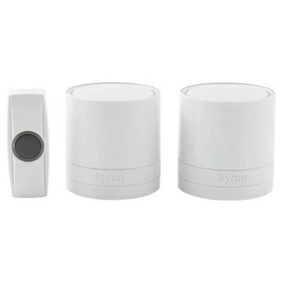 Byron White Wireless Battery & Mains-powered Door Chime Kit 4 Byron White Wireless Battery & Mains-powered Door Chime Kit - Image 2