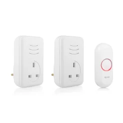 Byron White Wireless Door Chime Kit DBY-22317UK