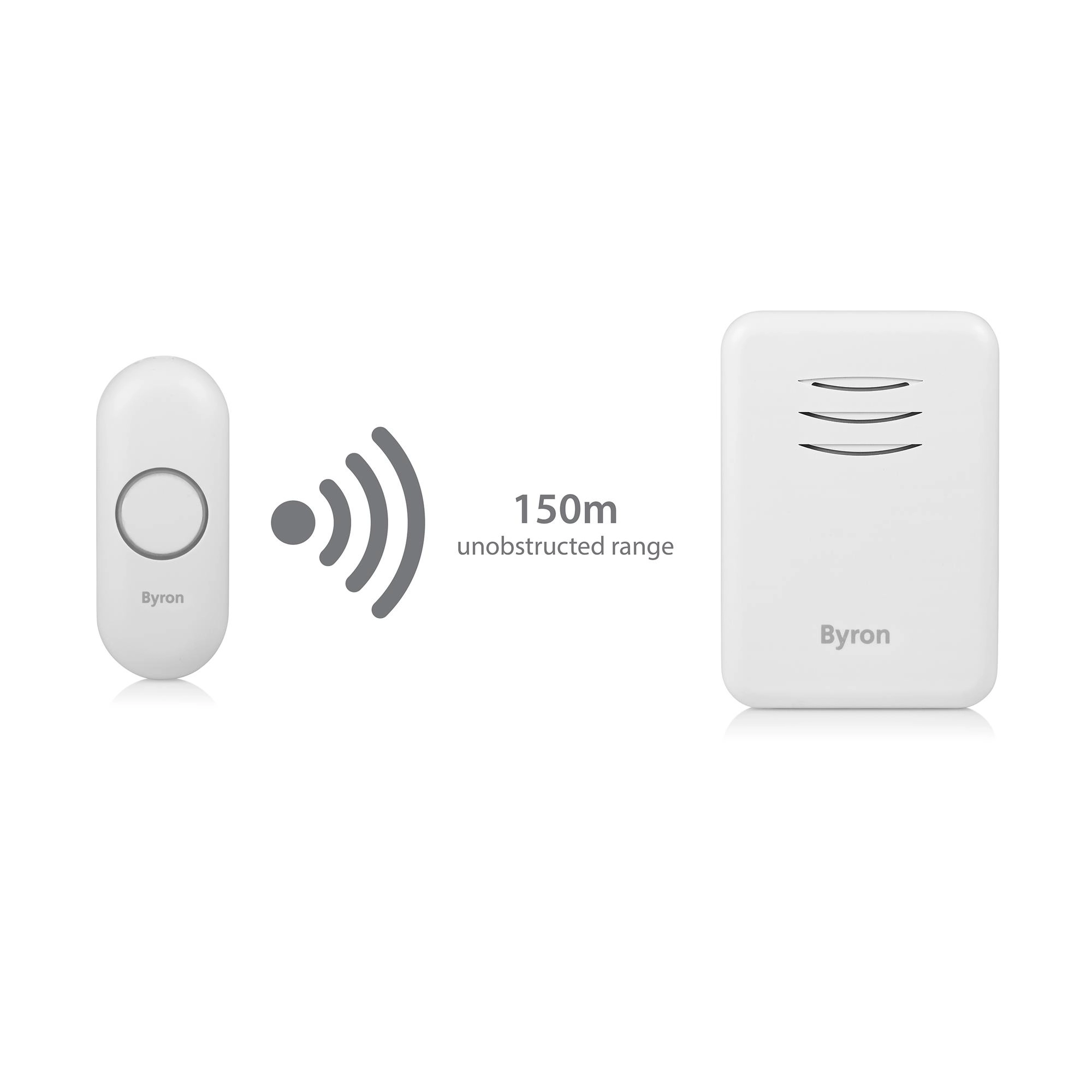 Byron White Wireless Door Chime Kit With Transformer Not Required DBY-22312BS-KF 5 Byron White Wireless Door Chime Kit With Transformer Not Required DBY-22312BS-KF - Image 3