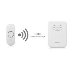 Byron White Wireless Door Chime Kit With Transformer Not Required DBY-22313BS-KF 10 Byron White Wireless Door Chime Kit With Transformer Not Required DBY-22313BS-KF -Professional Electrical Lighting Store byron white wireless door chime kit with transformer not required dby 22313bs kf8712836977563 36c bq