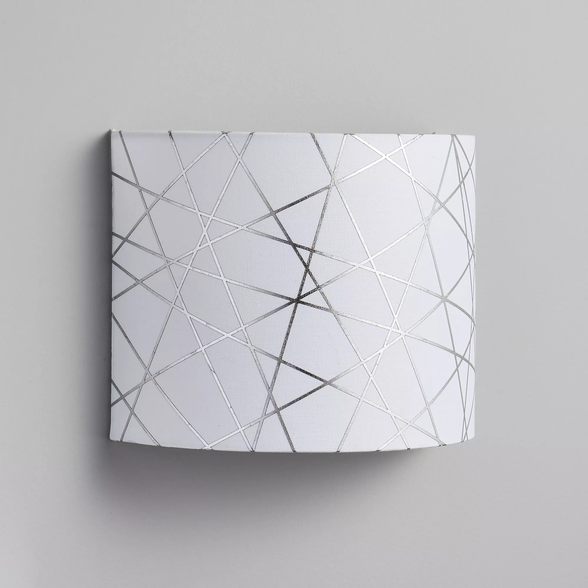 Carme Foil Printed Silver & White Wired Wall Light 6 Carme Foil Printed Silver & White Wired Wall Light - Image 4