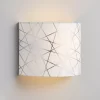 Carme Foil Printed Silver & White Wired Wall Light 1 Carme Foil Printed Silver & White Wired Wall Light -Professional Electrical Lighting Store carme foil printed silver white wired wall light5020024706813 02i bq