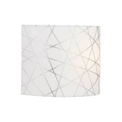 Carme Foil Printed Silver & White Wired Wall Light 8 Carme Foil Printed Silver & White Wired Wall Light -Professional Electrical Lighting Store carme foil printed silver white wired wall light5020024706813 06c bq
