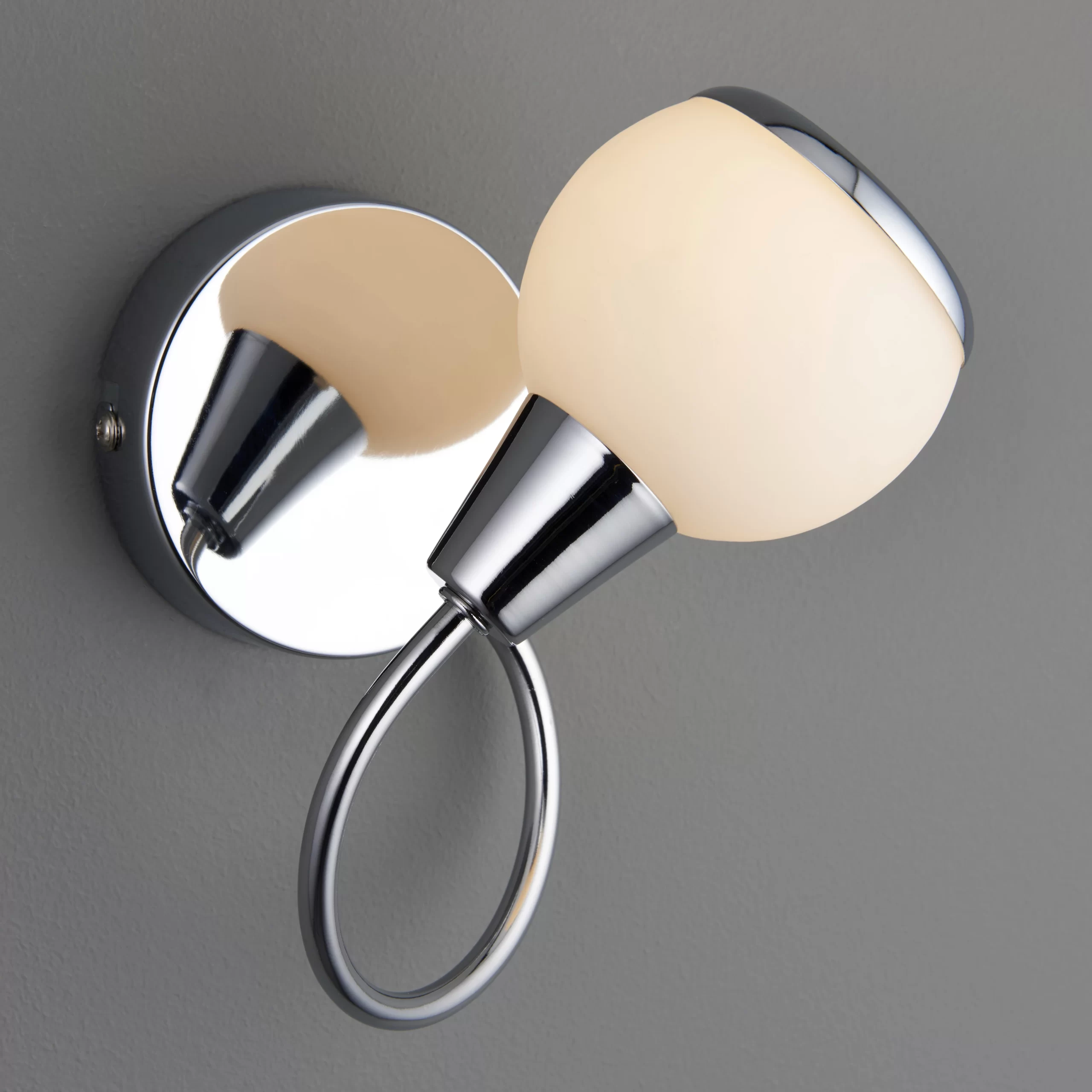 Cherika Chrome Effect Wall Light 3 Cherika Chrome Effect Wall Light