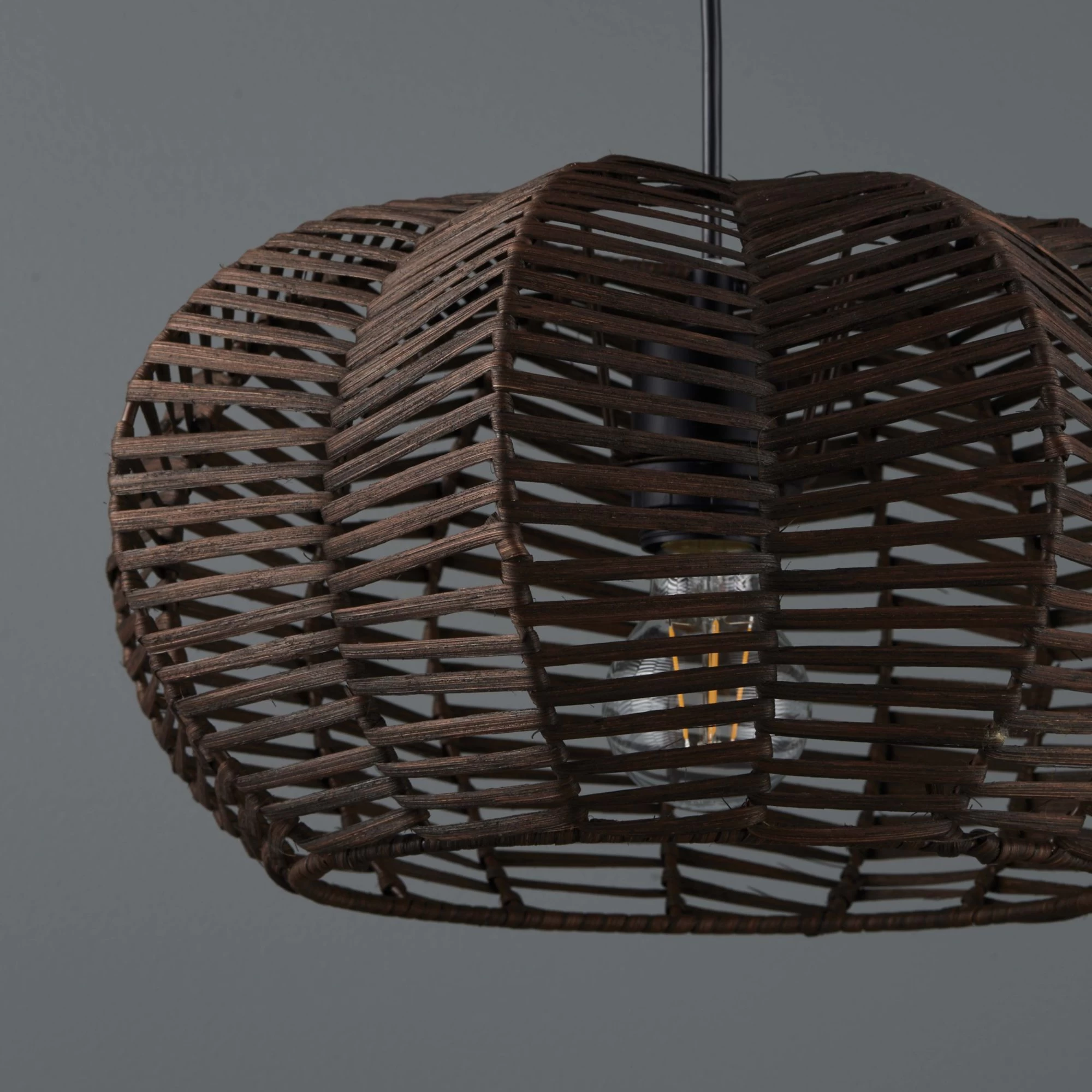 Chevra Pendant Matt Brown Ceiling Light 6 Chevra Pendant Matt Brown Ceiling Light - Image 4