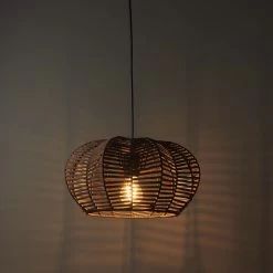 Chevra Pendant Matt Brown Ceiling Light