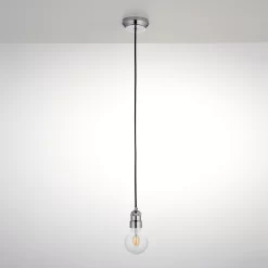 Chrome Effect E27 Cable Light Set