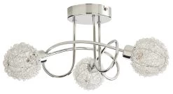 Colours Caelus Brushed Metal Chrome Effect 3 Lamp Ceiling Light 11 Colours Caelus Brushed Metal Chrome Effect 3 Lamp Ceiling Light -Professional Electrical Lighting Store colours caelus brushed metal chrome effect 3 lamp ceiling light3663602802044 03bq