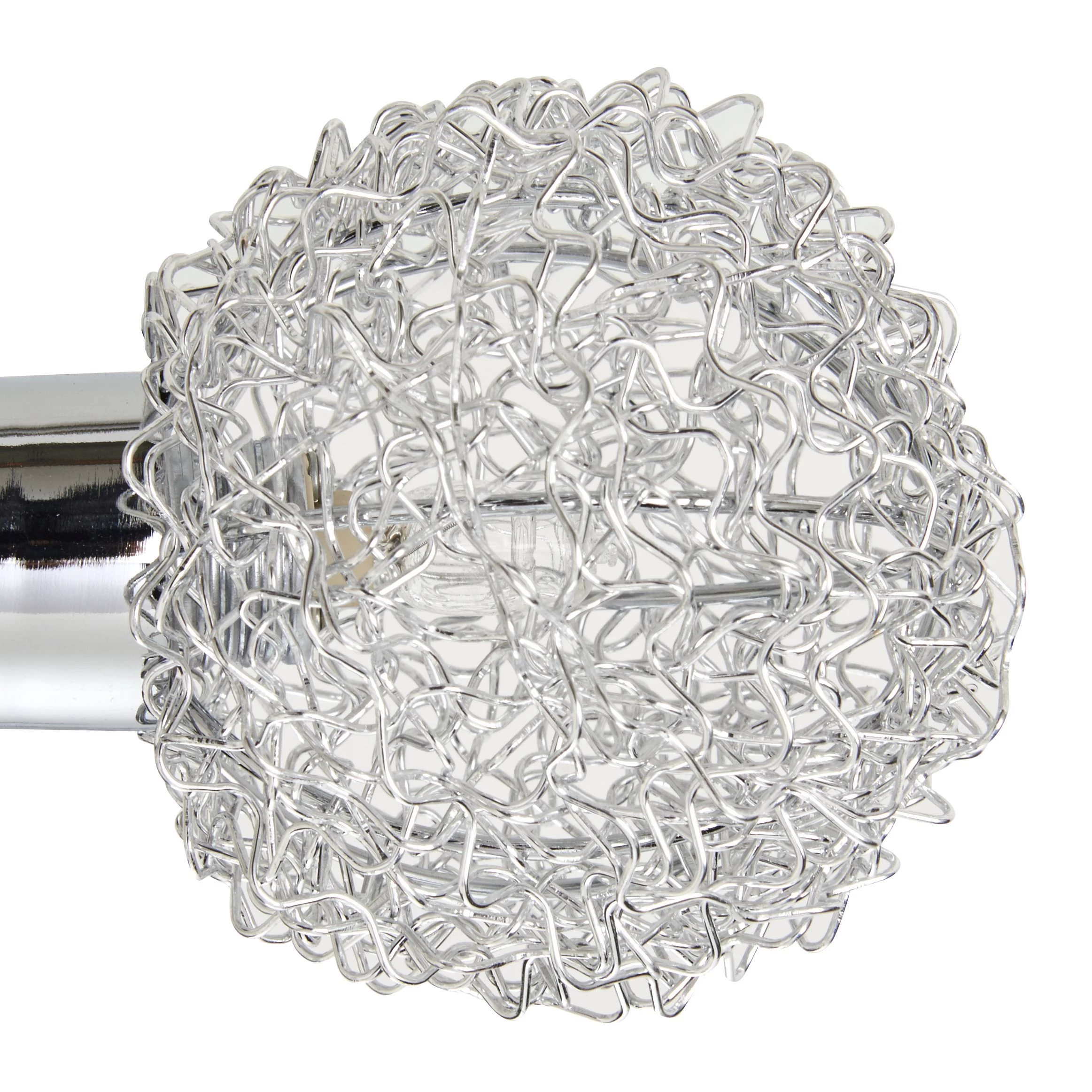 Colours Caelus Brushed Metal Silver Chrome Effect 6 Lamp Ceiling Light 6 Colours Caelus Brushed Metal Silver Chrome Effect 6 Lamp Ceiling Light - Image 4