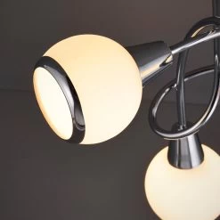 Colours Cherika Brushed Glass & Steel Chrome Effect 3 Lamp Ceiling Light 9 Colours Cherika Brushed Glass & Steel Chrome Effect 3 Lamp Ceiling Light -Professional Electrical Lighting Store colours cherika brushed glass steel chrome effect 3 lamp ceiling light5014838743898 04bq