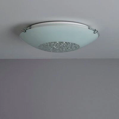 Colours Gaia Brushed Glass & Metal White 2 Lamp Ceiling Light 6 Colours Gaia Brushed Glass & Metal White 2 Lamp Ceiling Light - Image 4