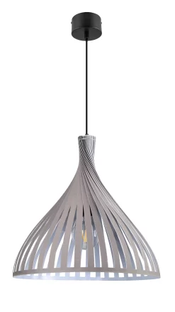 Crozon Dark Grey Pendant Ceiling Light, (Dia)380mm