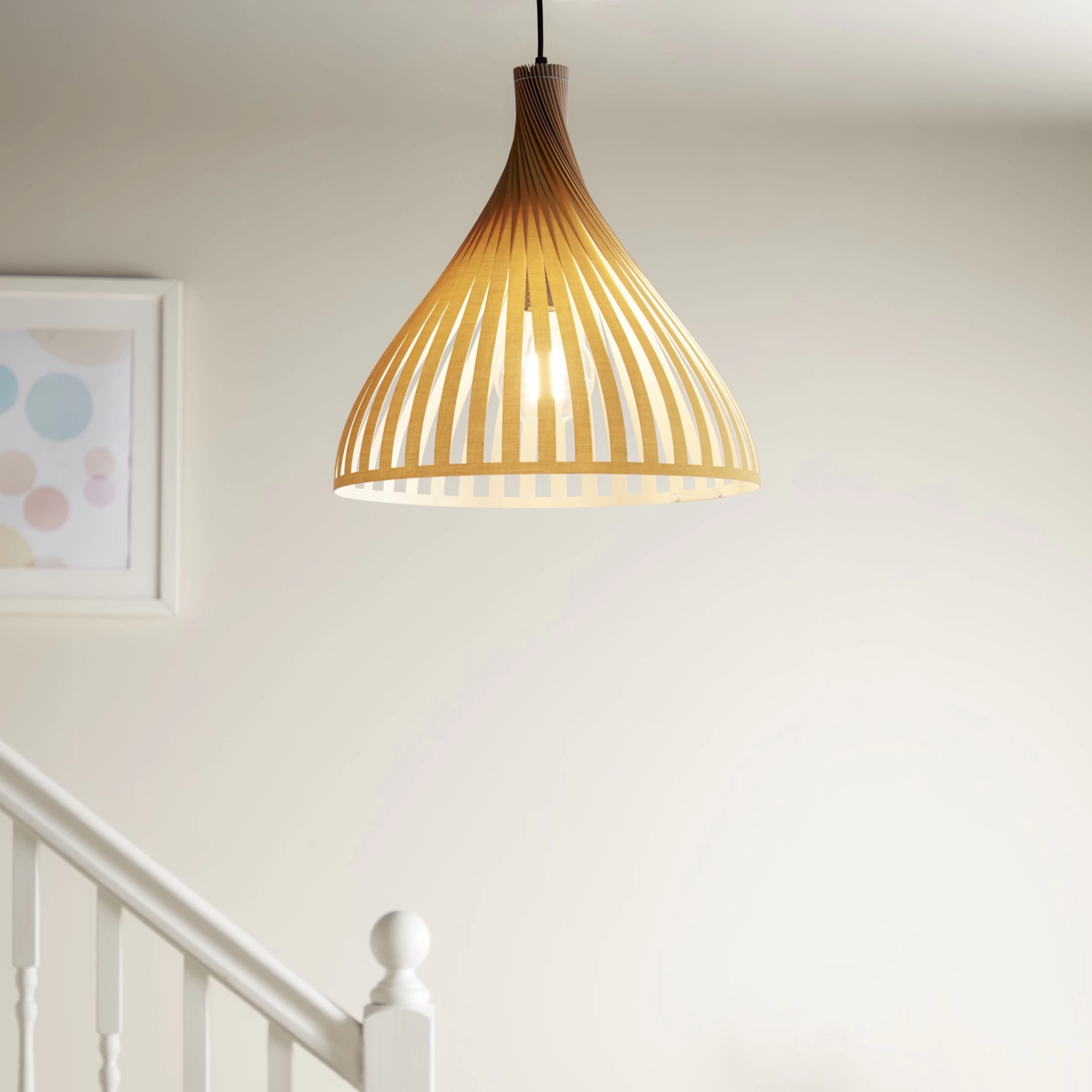Crozon Mustard Pendant Ceiling Light, (Dia)380mm