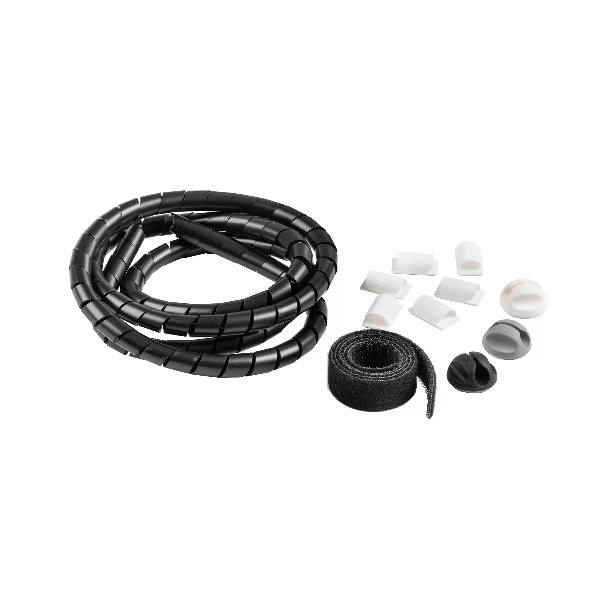 D-Line Black 4 Piece Cable Tidy Kit 3 D-Line Black 4 Piece Cable Tidy Kit