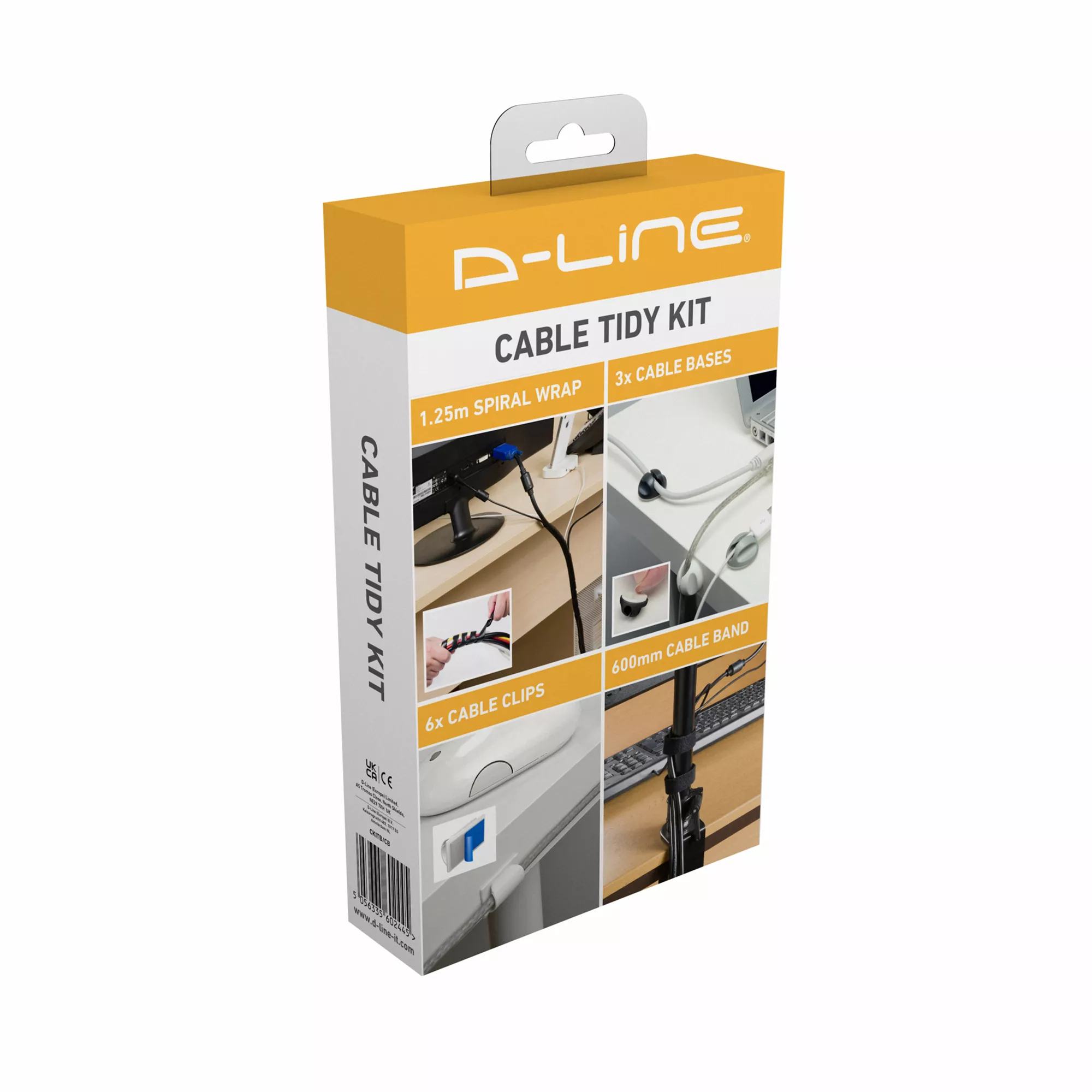 D-Line Black 4 Piece Cable Tidy Kit 4 D-Line Black 4 Piece Cable Tidy Kit - Image 2