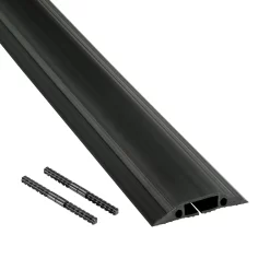 D-Line Black Floor Cable Cover, (L)1.8m