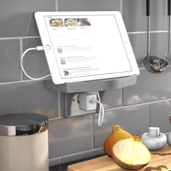 D-Line Grey Cable Tidy Shelf 10 D-Line Grey Cable Tidy Shelf -Professional Electrical Lighting Store d line grey cable tidy shelf5056335602766 02i bq