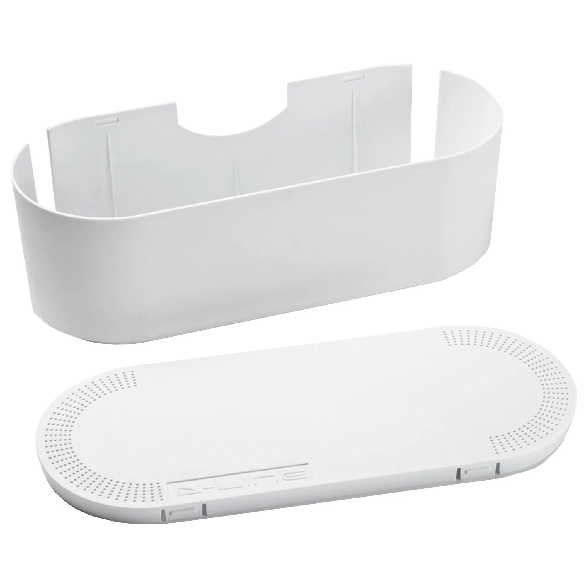 D-Line Large White Cable Tidy Unit 3 D-Line Large White Cable Tidy Unit